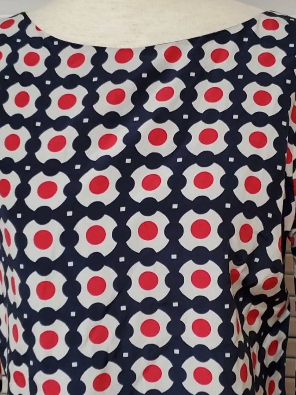 NWOT Brooks Brothers Silk Floral Dot Print Dress Size 6 - Picture 2 of 5